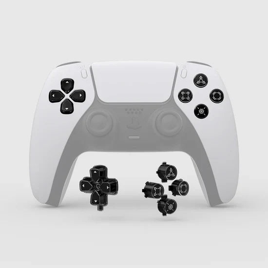 Three-Tone Dpad Action Buttons With Redesigned Symbols for PS5 Controller