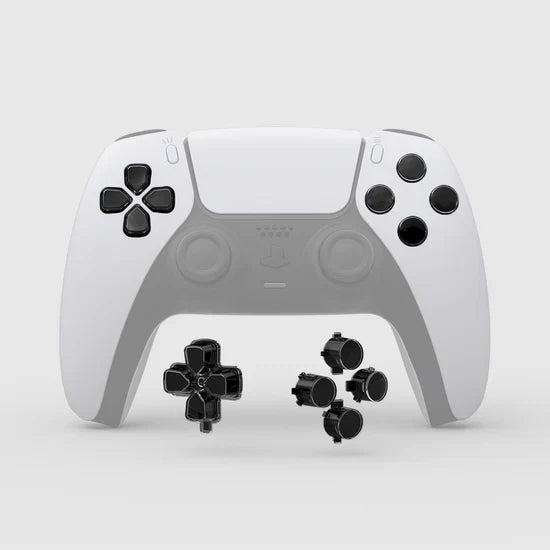 Two-Tone No Letter Imprint Dpad Action Buttons for PS5 Controller