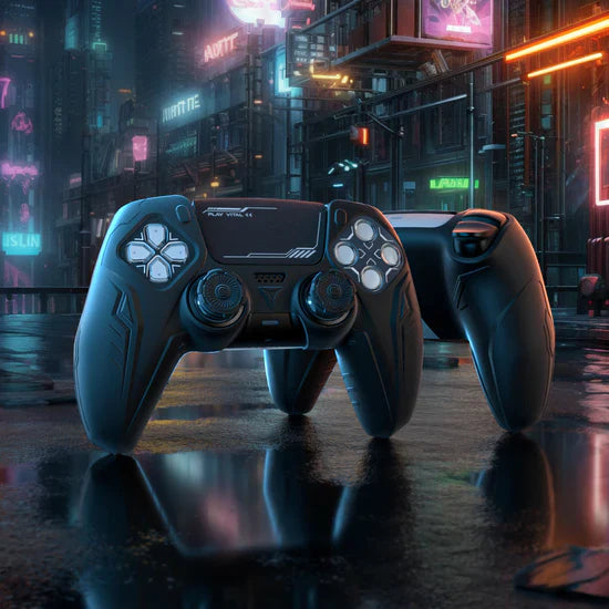 For PS5 Futuristic CyberMech Design Controller Cover
