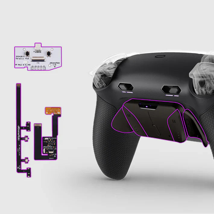 Real Metal Buttons (RMB) Version RISE4 Plus MAX Back Paddles Kit for PS5 Controller BDM - 030/040/050/060