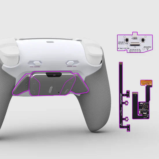 Real Metal Buttons (RMB) Version RISE4 Plus MAX Back Paddles Kit for PS5 Controller BDM - 030/040/050