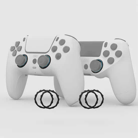 Redesigned Octagonal Gated Sticks Accent Rings for eXtremeRate Luna Shell for PS5 Controller, Replacement Accessory for eXtremeRate Ghost Shell for PS4 Controller
