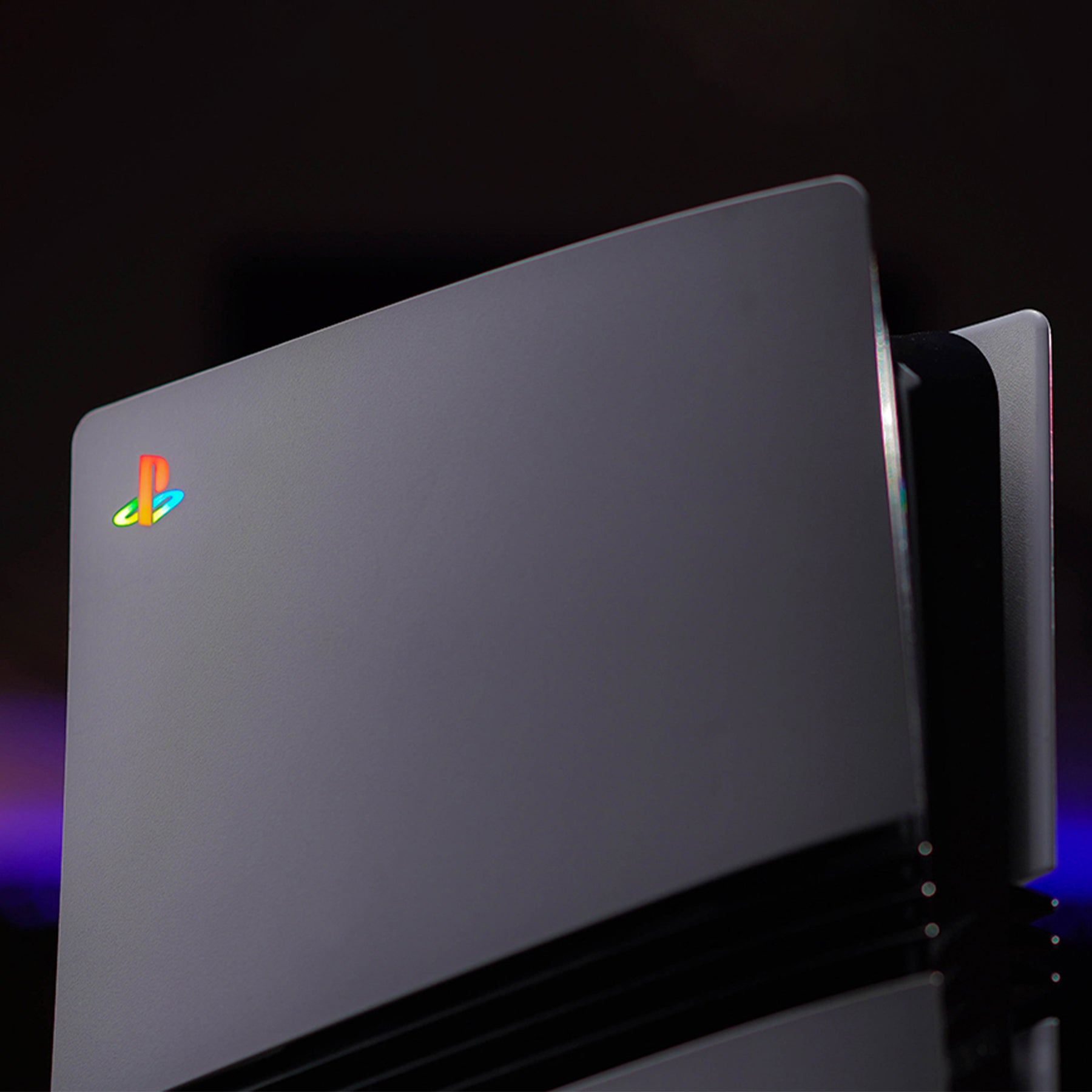 eXtremeRate RGB RAINBOW Logo LED Kit for PS5 Slim/Pro Disc & Digital Console - 7 Colors 40 Effects eXtremeRate