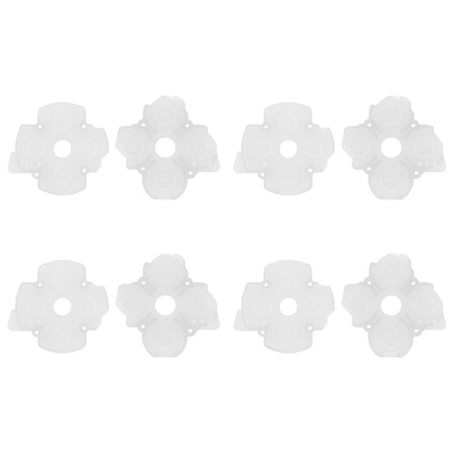 eXtremeRate 8 pcs Replacement Silicone Rubber ABXY & Dpad Button Pads for eXtremeRate Face Clicky Kit Compatible with PS5 Edge Controller eXtremeRate