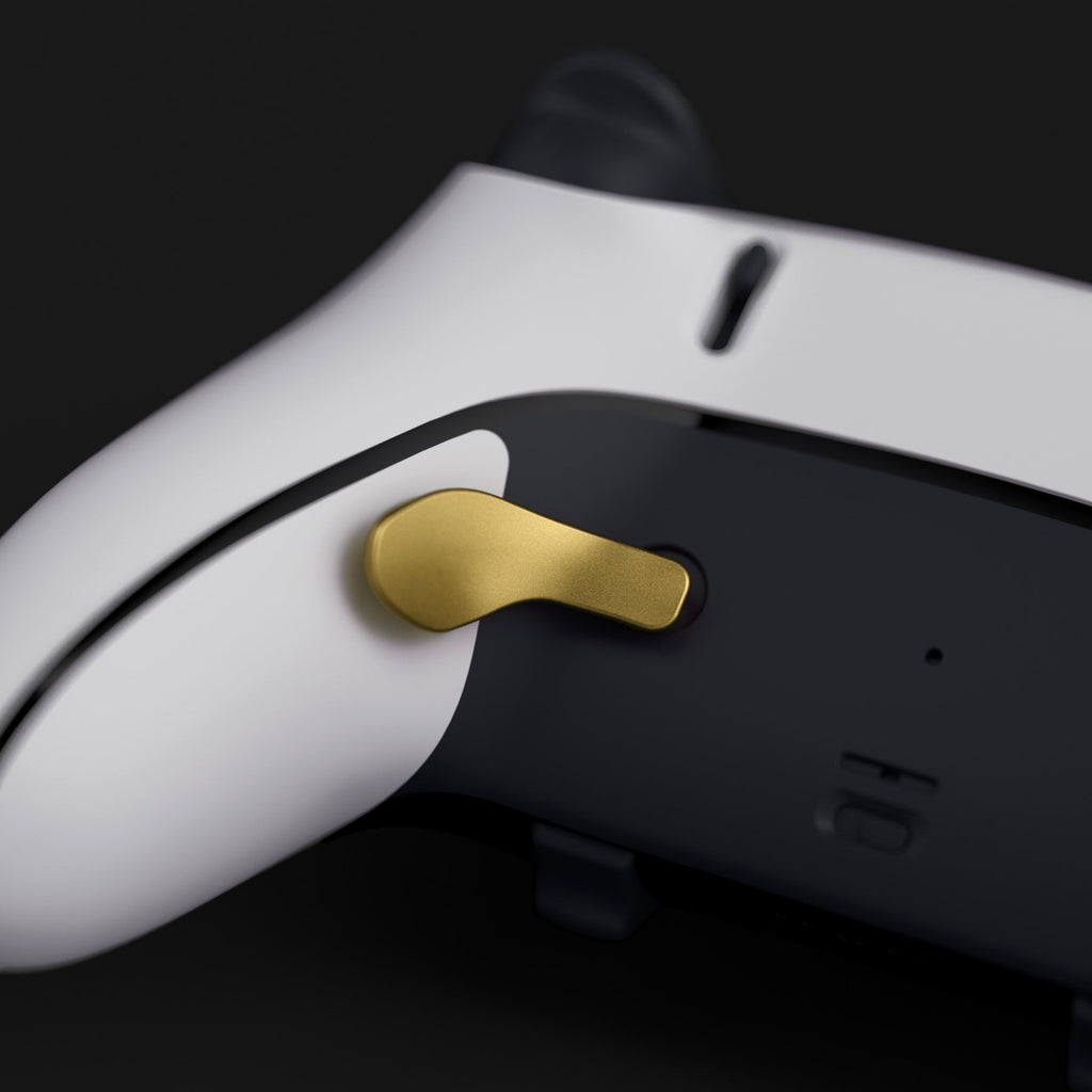 eXtremeRate Replacement Interchangeable 4PCS Metal Back Paddles for PS5 Edge Controller - Metallic Hero Gold eXtremeRate