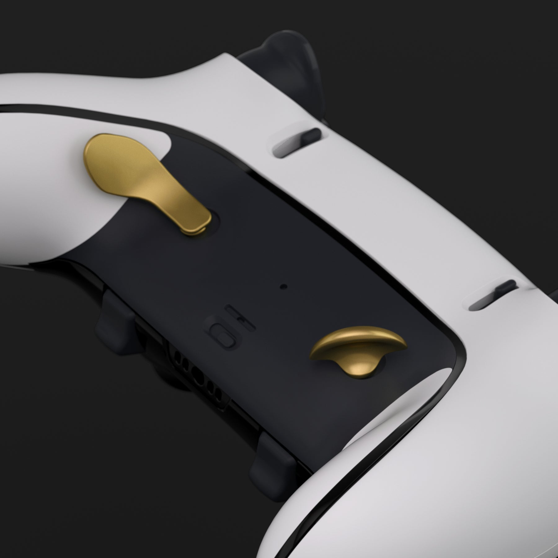 eXtremeRate Replacement Interchangeable 4PCS Metal Back Paddles for PS5 Edge Controller - Metallic Hero Gold eXtremeRate