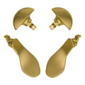eXtremeRate Replacement Interchangeable 4PCS Metal Back Paddles for PS5 Edge Controller - Metallic Hero Gold eXtremeRate