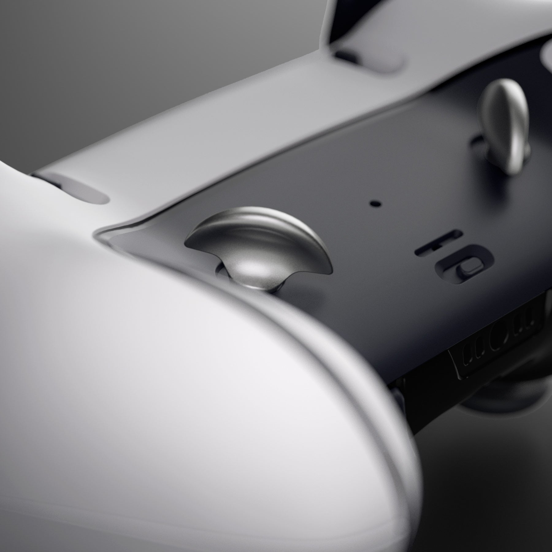 eXtremeRate Replacement Interchangeable 4PCS Metal Back Paddles for PS5 Edge Controller - Metallic Silver eXtremeRate