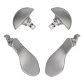eXtremeRate Replacement Interchangeable 4PCS Metal Back Paddles for PS5 Edge Controller - Metallic Silver eXtremeRate