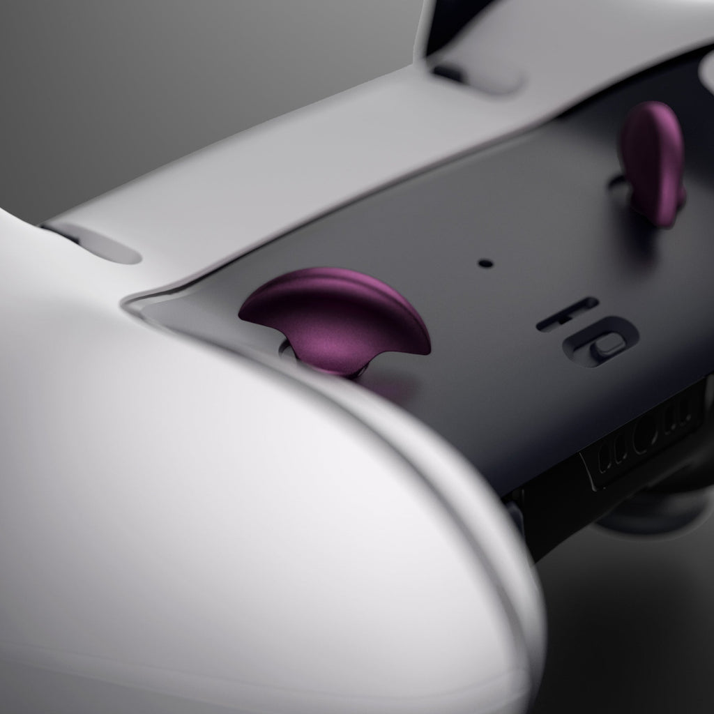 eXtremeRate Replacement Interchangeable 4PCS Metal Back Paddles for PS5 Edge Controller - Metallic Grape eXtremeRate