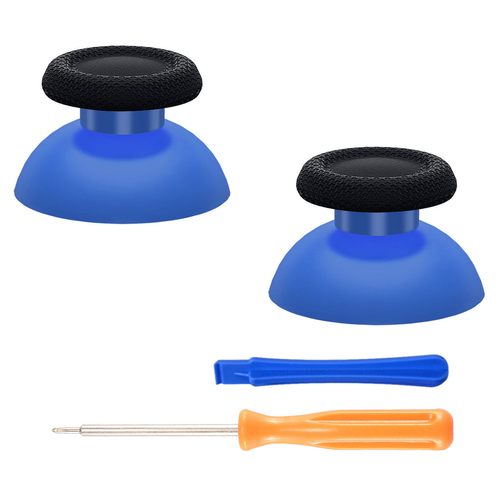 eXtremeRate Replacement Dual-Color Thumbsticks Analog Stick Joystick Compatible with PS5 & PS4 All Model Controller - Blue & Black eXtremeRate