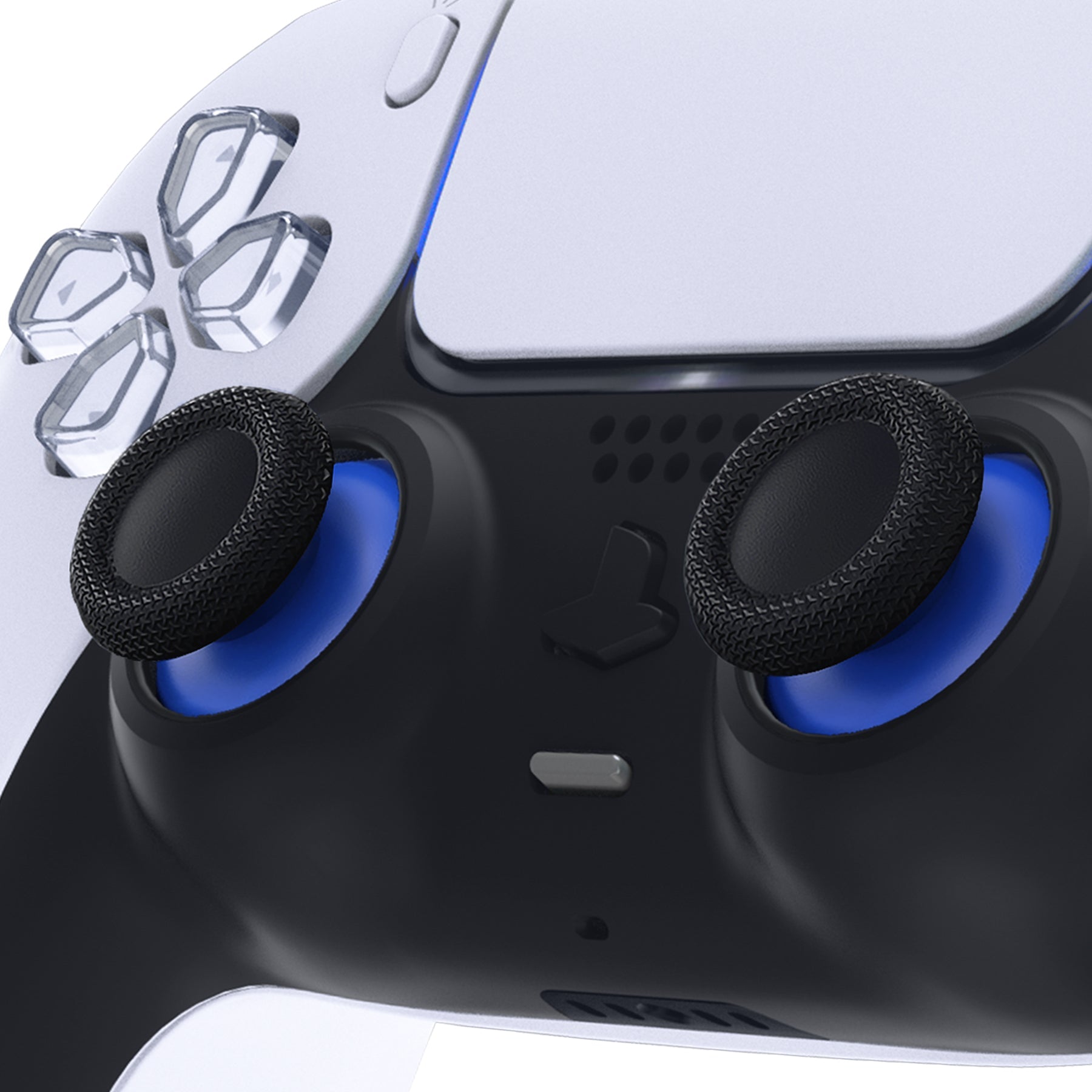 eXtremeRate Replacement Dual-Color Thumbsticks Analog Stick Joystick Compatible with PS5 & PS4 All Model Controller - Blue & Black eXtremeRate