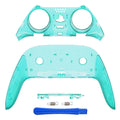 eXtremeRate Replacement Top Bottom Decorative Trim Shell Compatible with PS5 Edge Controller - Emerald Green eXtremeRate