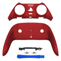eXtremeRate Replacement Top Bottom Decorative Trim Shell Compatible with PS5 Edge Controller - Scarlet Red eXtremeRate