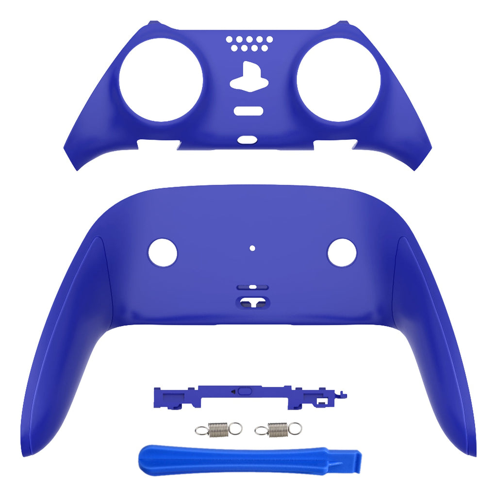 eXtremeRate Replacement Top Bottom Decorative Trim Shell Compatible with PS5 Edge Controller - Dream Blue eXtremeRate