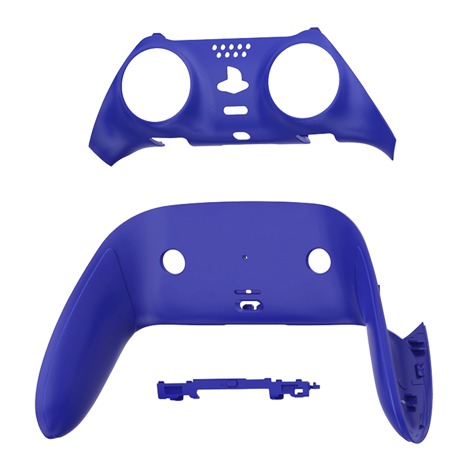 eXtremeRate Replacement Top Bottom Decorative Trim Shell Compatible with PS5 Edge Controller - Dream Blue eXtremeRate