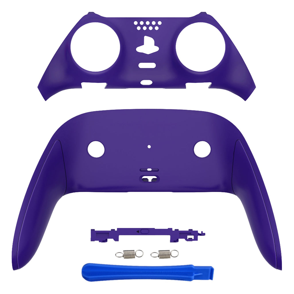 eXtremeRate Replacement Top Bottom Decorative Trim Shell Compatible with PS5 Edge Controller - Purple eXtremeRate