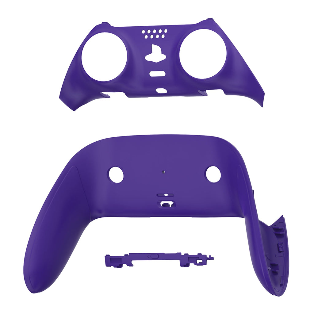 eXtremeRate Replacement Top Bottom Decorative Trim Shell Compatible with PS5 Edge Controller - Purple eXtremeRate