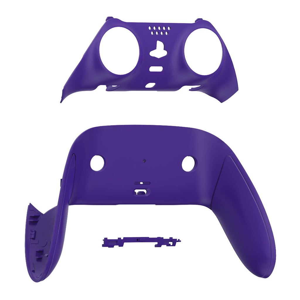 eXtremeRate Replacement Top Bottom Decorative Trim Shell Compatible with PS5 Edge Controller - Purple eXtremeRate