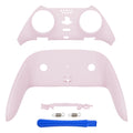 eXtremeRate Replacement Top Bottom Decorative Trim Shell Compatible with PS5 Edge Controller - Cherry Blossoms Pink eXtremeRate