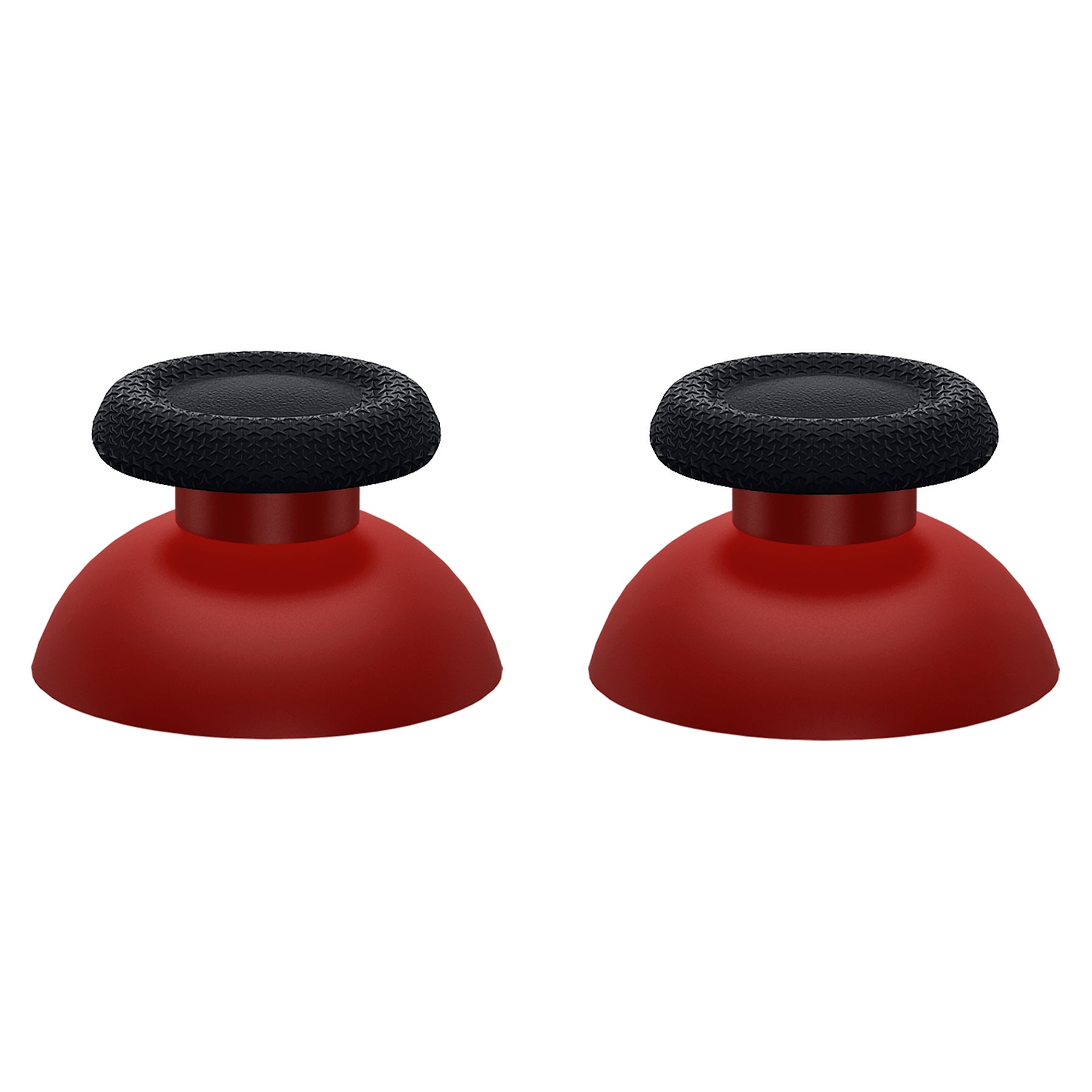 eXtremeRate Replacement Dual-Color Thumbsticks Analog Stick Joystick Compatible with PS5 & PS4 All Model Controller - Carmine Red & Black eXtremeRate