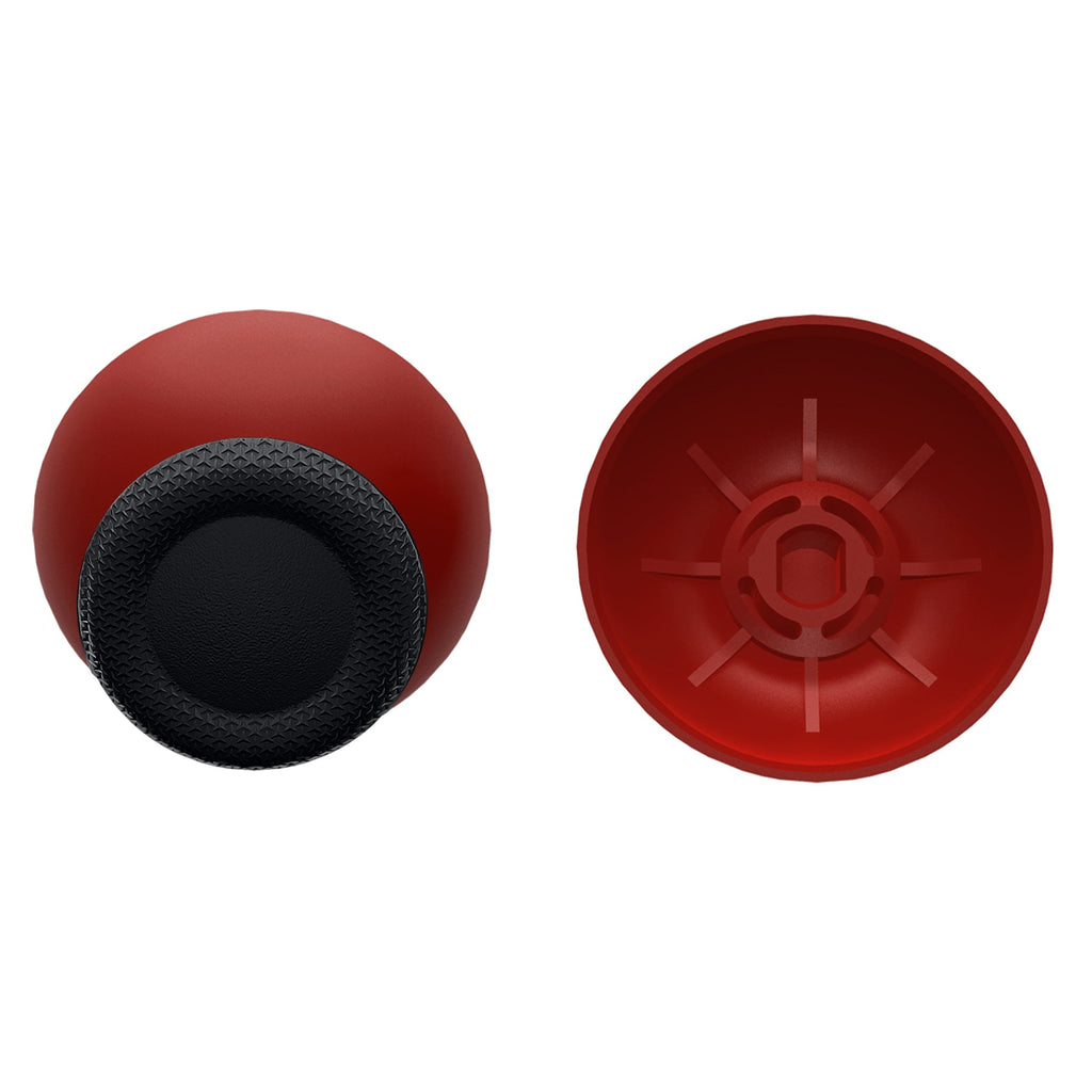 eXtremeRate Replacement Dual-Color Thumbsticks Analog Stick Joystick Compatible with PS5 & PS4 All Model Controller - Carmine Red & Black eXtremeRate