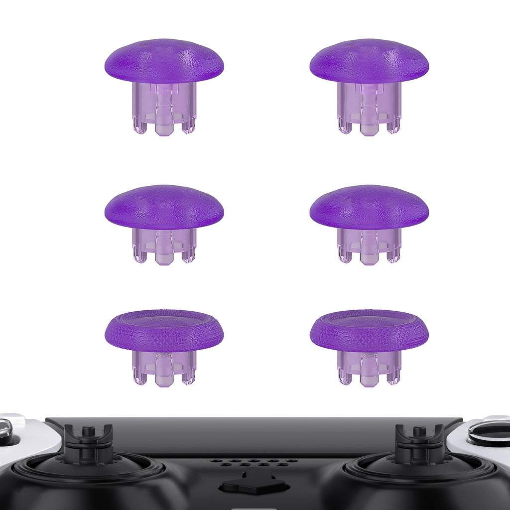 eXtremeRate Replacement Swappable Thumbsticks for PS5 Edge Controller - Clear Atomic Purple eXtremeRate