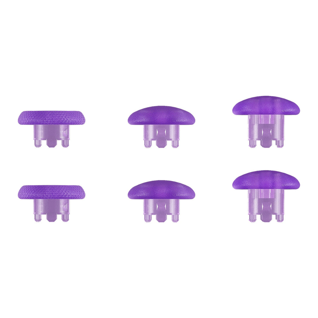 eXtremeRate Replacement Swappable Thumbsticks for PS5 Edge Controller - Clear Atomic Purple eXtremeRate