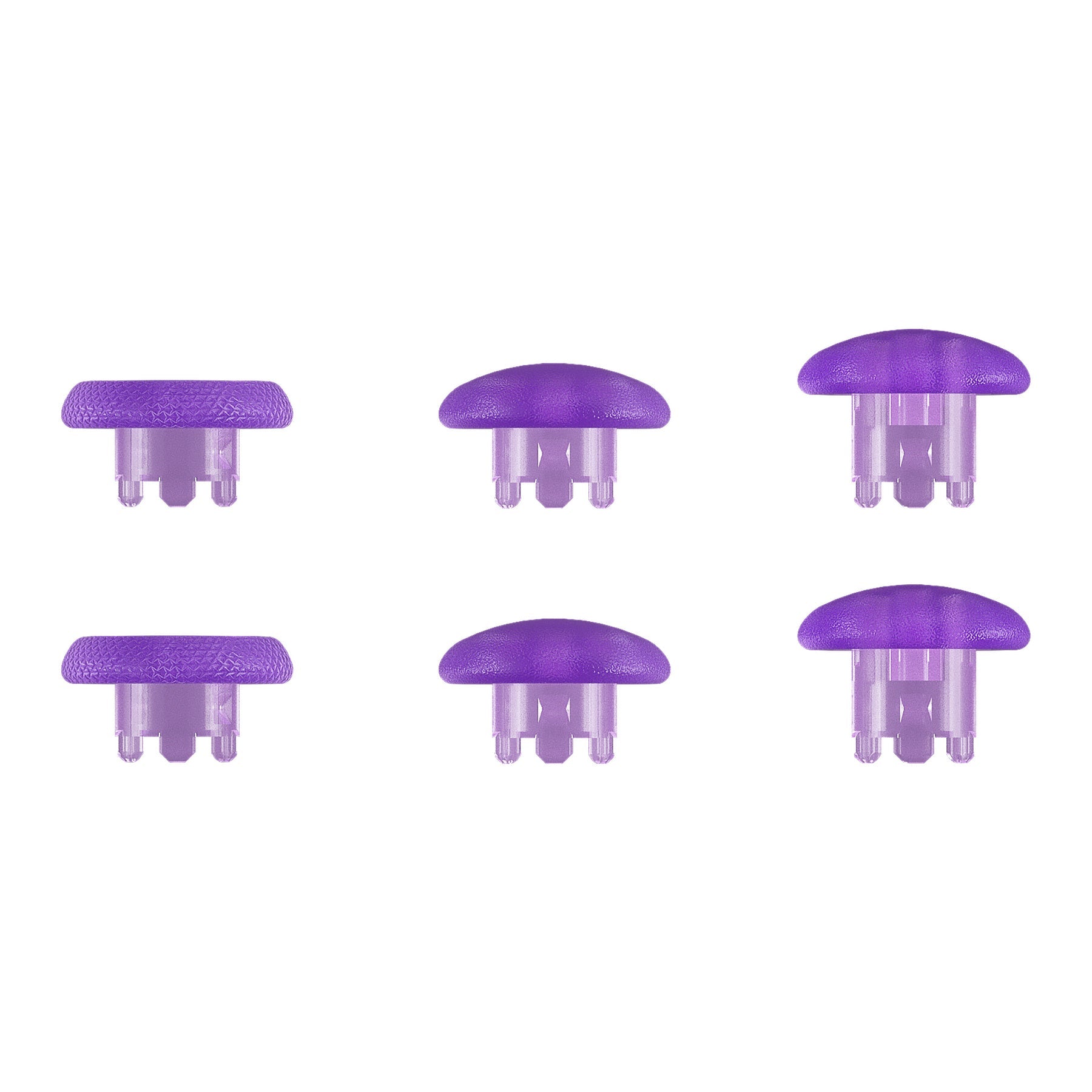 eXtremeRate Replacement Swappable Thumbsticks for PS5 Edge Controller - Clear Atomic Purple eXtremeRate