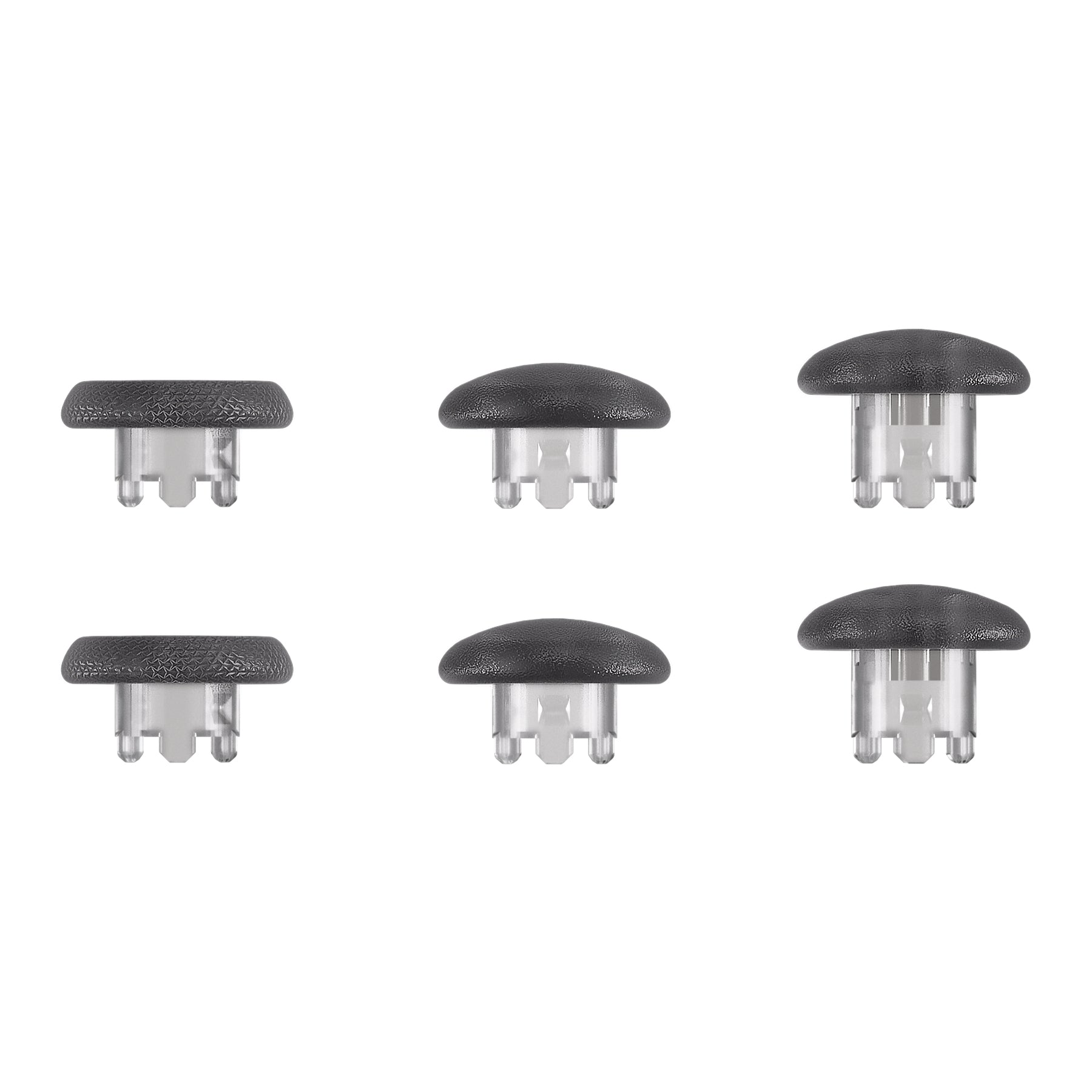 eXtremeRate Replacement Swappable Thumbsticks for PS5 Edge Controller - Clear Black eXtremeRate