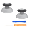 eXtremeRate Replacement Thumbsticks Analog Stick Joystick Compatible with PS5 & PS4 All Model Controller - Clear Black eXtremeRate