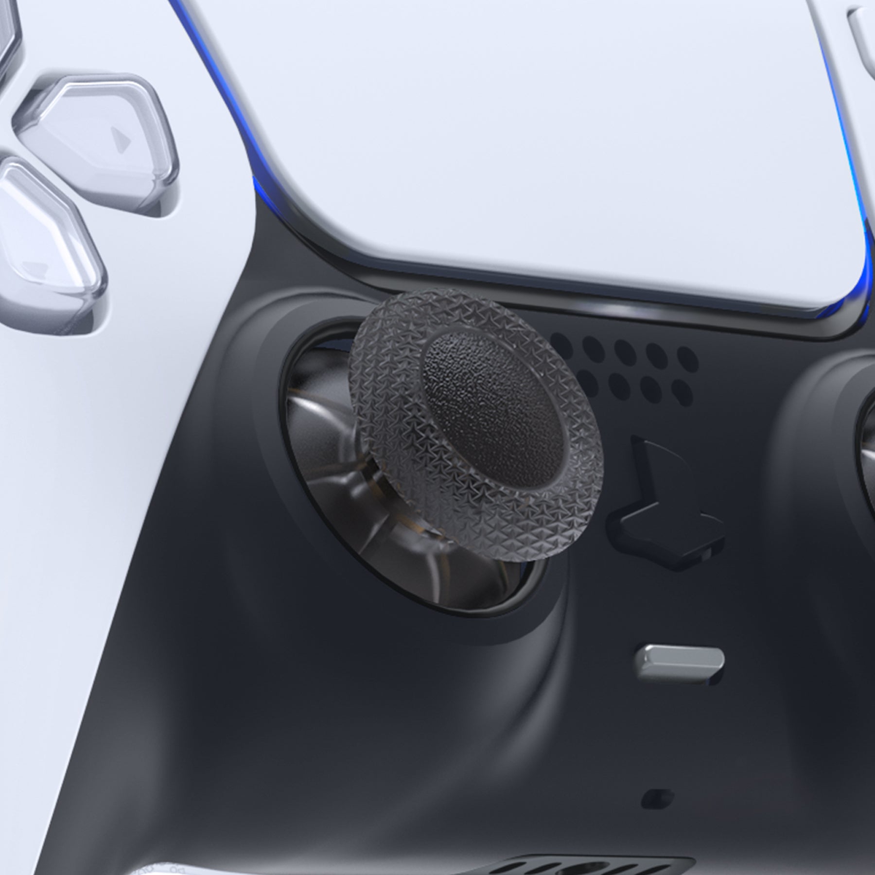 eXtremeRate Replacement Thumbsticks Analog Stick Joystick Compatible with PS5 & PS4 All Model Controller - Clear Black eXtremeRate