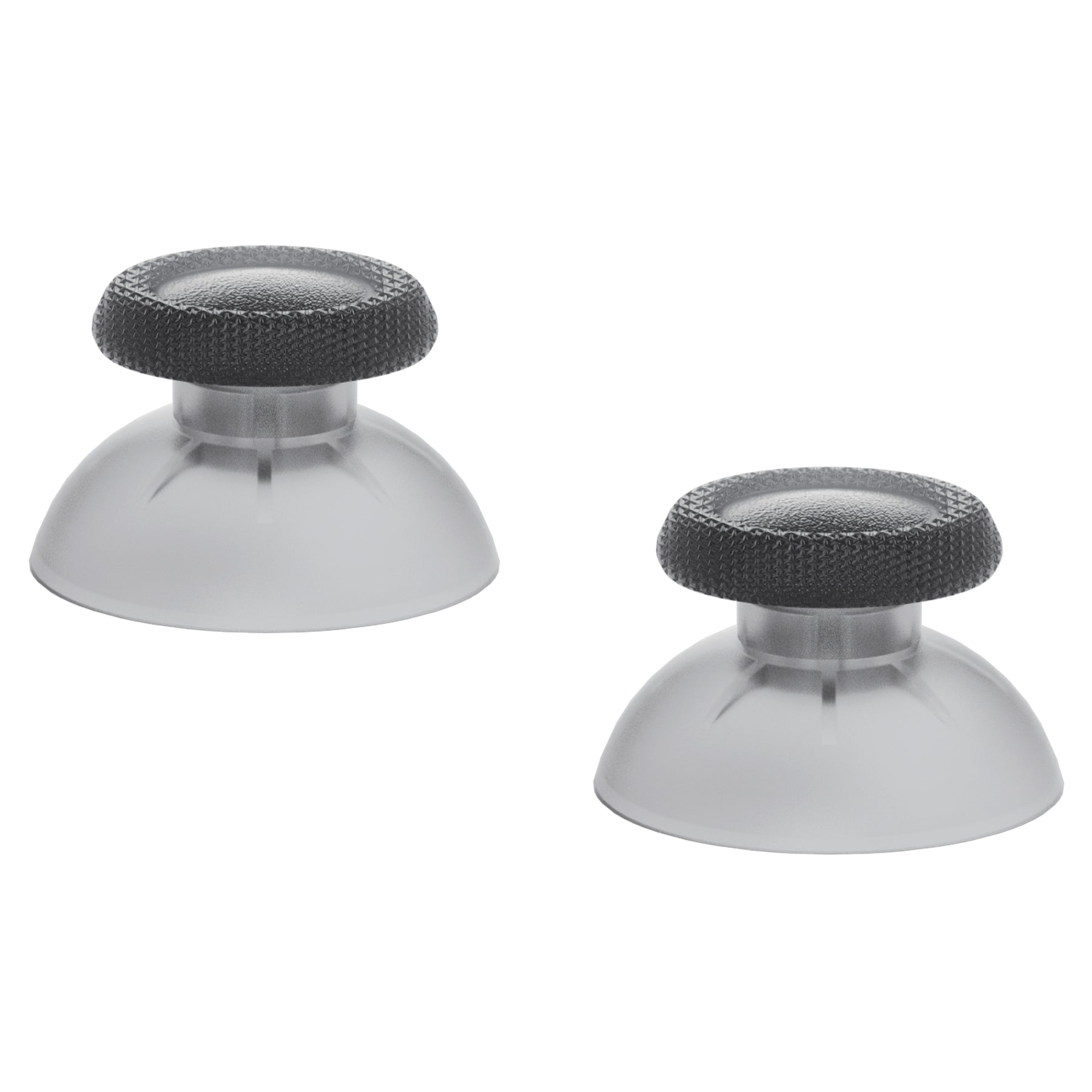 eXtremeRate Replacement Thumbsticks Analog Stick Joystick Compatible with PS5 & PS4 All Model Controller - Clear Black eXtremeRate