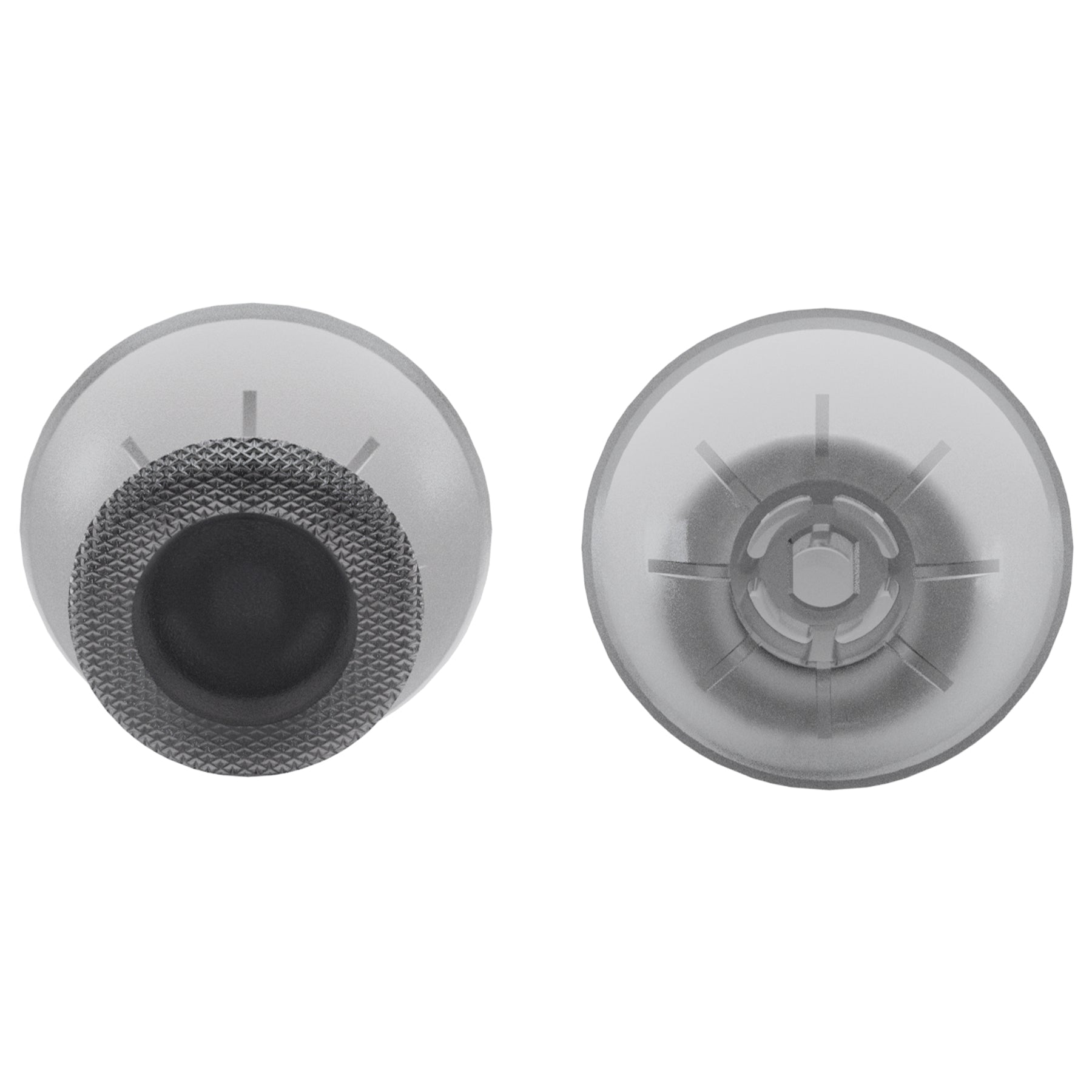 eXtremeRate Replacement Thumbsticks Analog Stick Joystick Compatible with PS5 & PS4 All Model Controller - Clear Black eXtremeRate