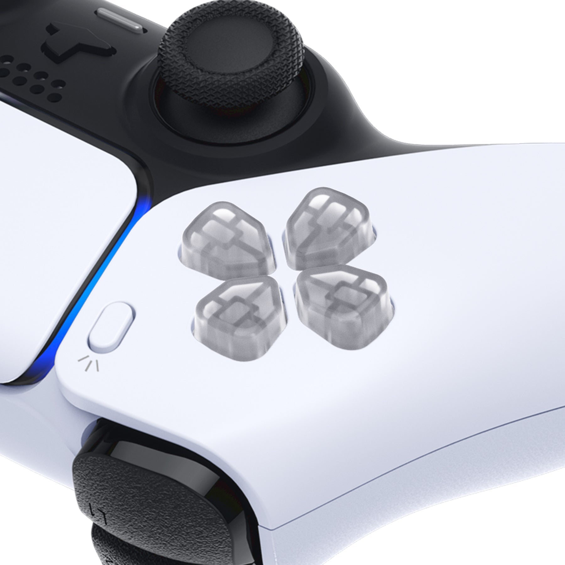 eXtremeRate Ergonomic Split Dpad Buttons (SDP Buttons) for PS5 & PS5 Edge & PS4 All Model Controller - Clear eXtremeRate