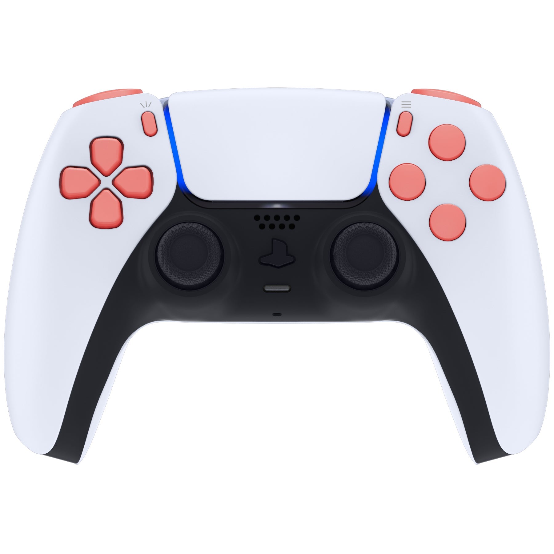 eXtremeRate Replacement Full Set Buttons Compatible with PS5 Controller BDM-030/040/050/060 - Coral eXtremeRate