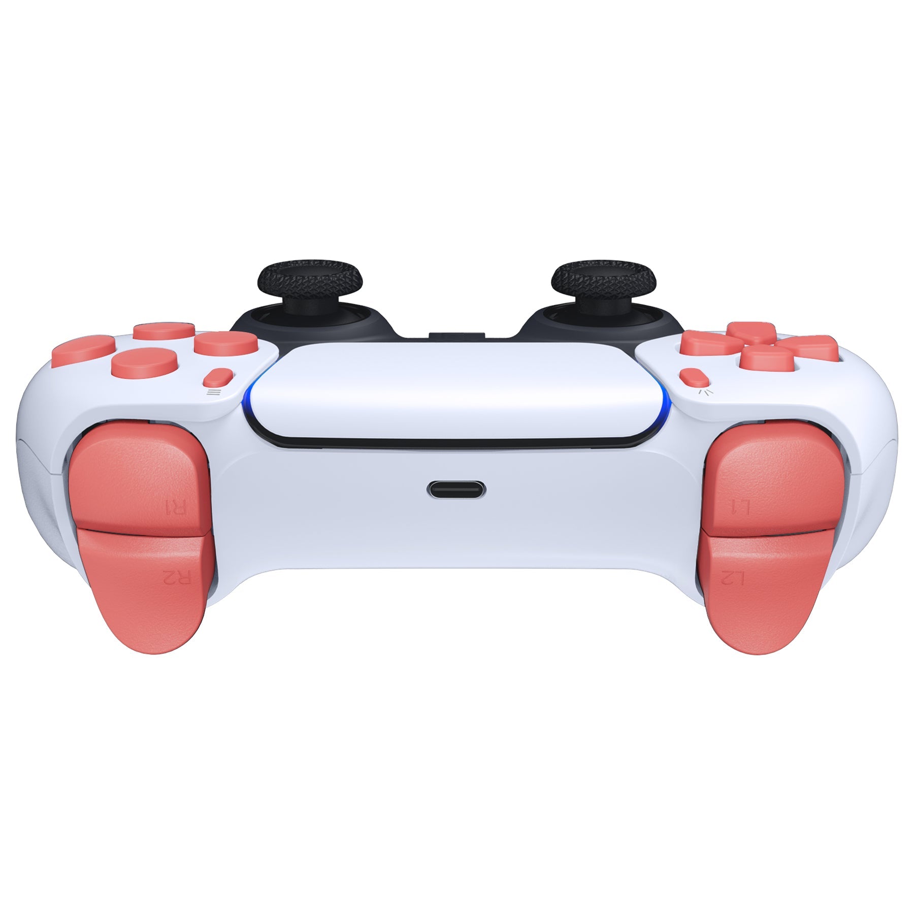 eXtremeRate Replacement Full Set Buttons Compatible with PS5 Controller BDM-030/040/050/060 - Coral eXtremeRate