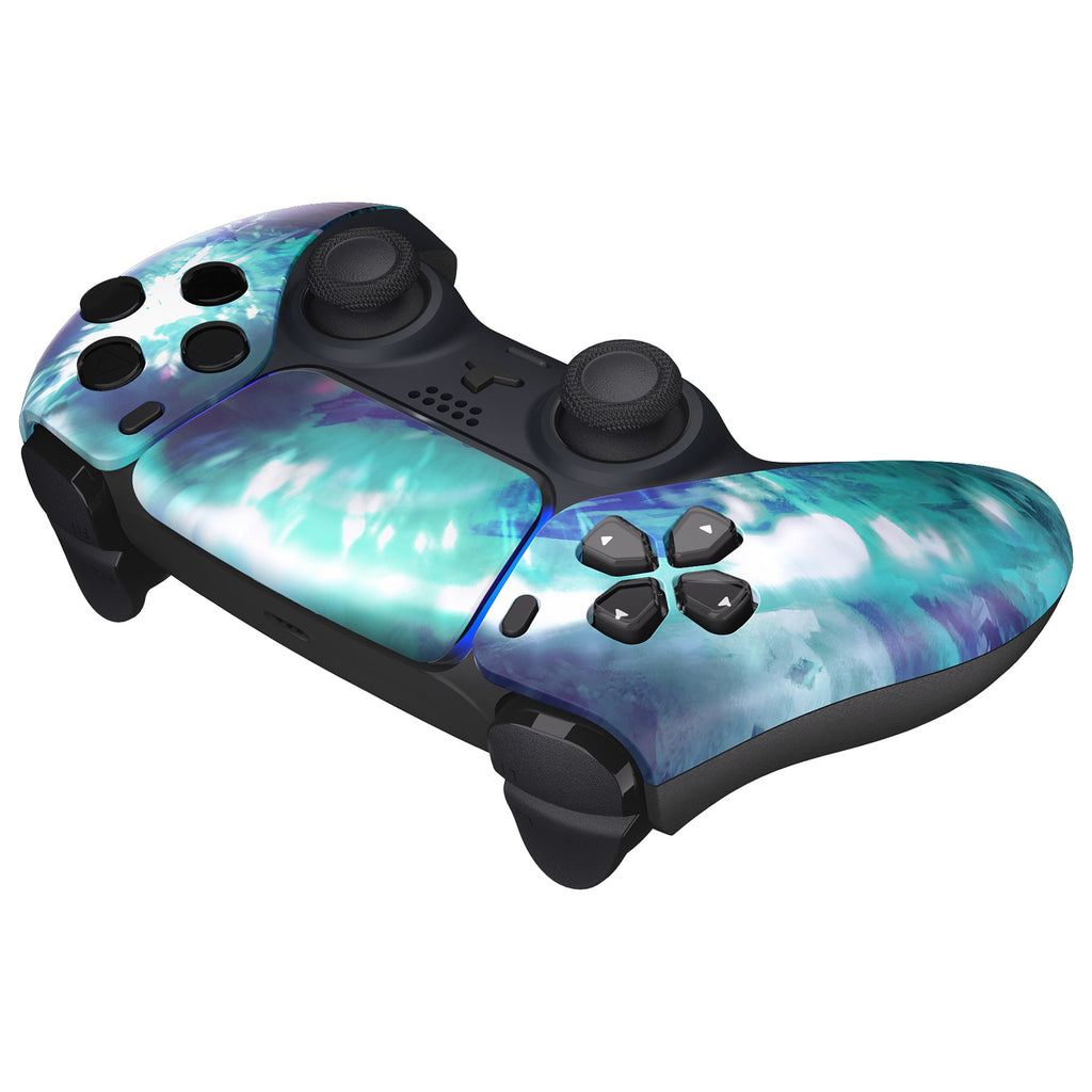 eXtremeRate Replacement Front Housing Shell with Touchpad Compatible with PS5 Controller BDM-010/020/030/040/050 - Crystal Fantasy eXtremeRate