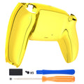 eXtremeRate Replacement Back Housing Bottom Shell Compatible with PS5 Controller BDM-010/020/030/040/050 - Chrome Gold Glossy eXtremeRate