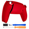 eXtremeRate Replacement Back Housing Bottom Shell Compatible with PS5 Controller BDM-010/020/030/040/050 - Chrome Red Glossy eXtremeRate