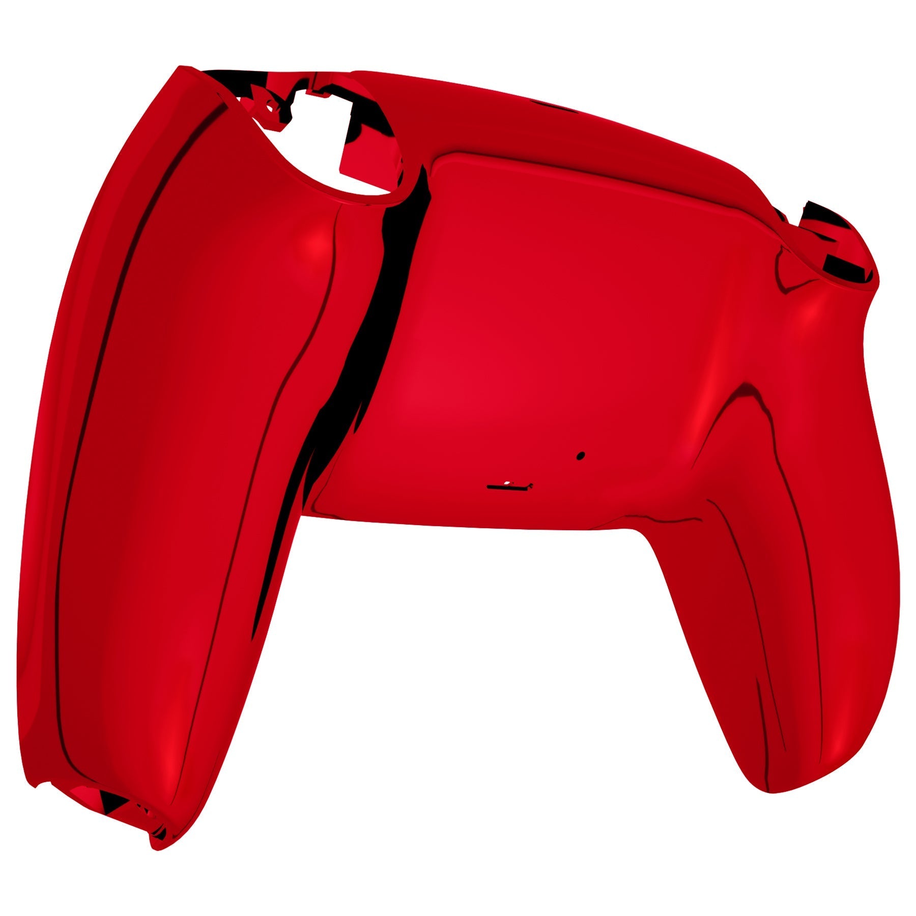 eXtremeRate Replacement Back Housing Bottom Shell Compatible with PS5 Controller BDM-010/020/030/040/050 - Chrome Red Glossy eXtremeRate