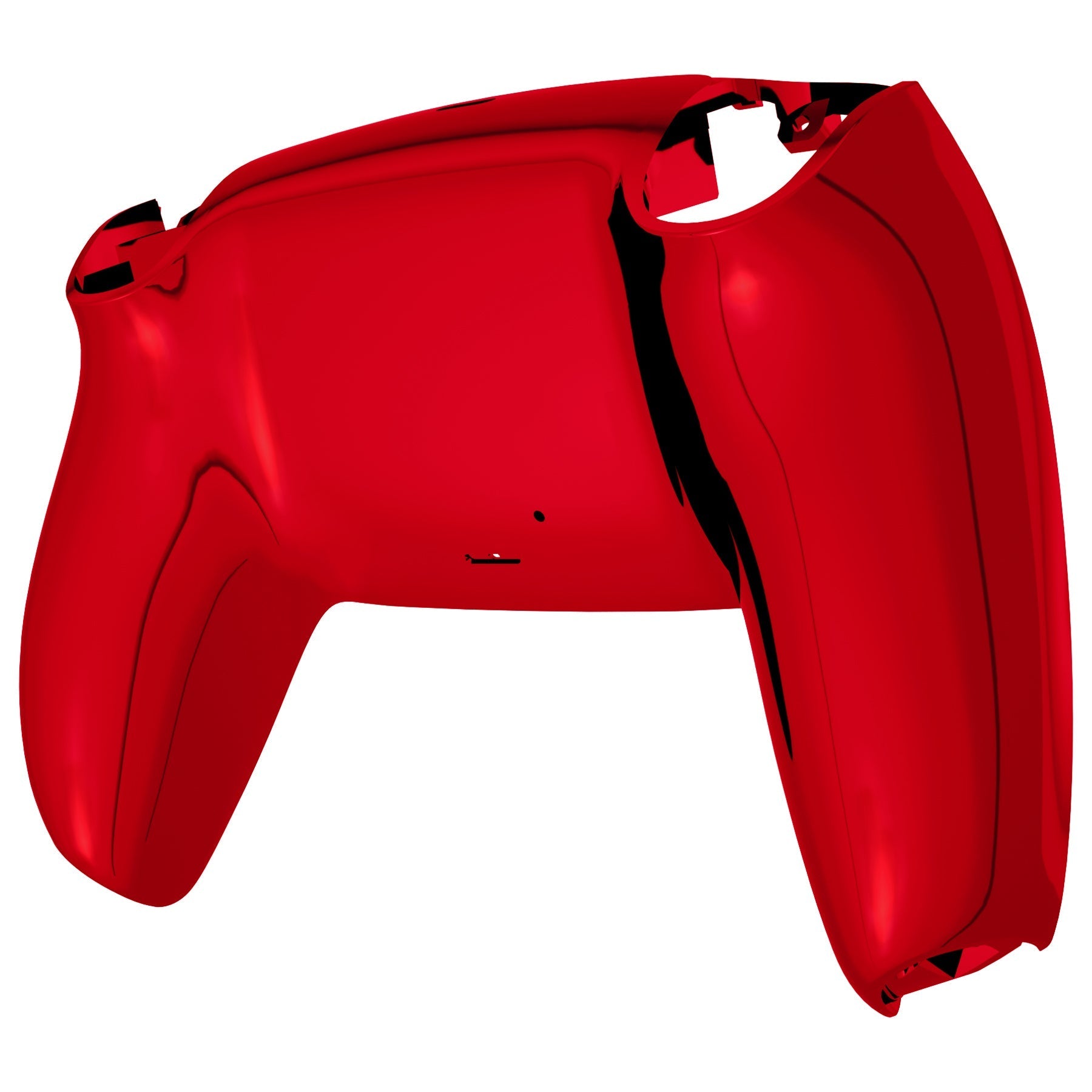 eXtremeRate Replacement Back Housing Bottom Shell Compatible with PS5 Controller BDM-010/020/030/040/050 - Chrome Red Glossy eXtremeRate