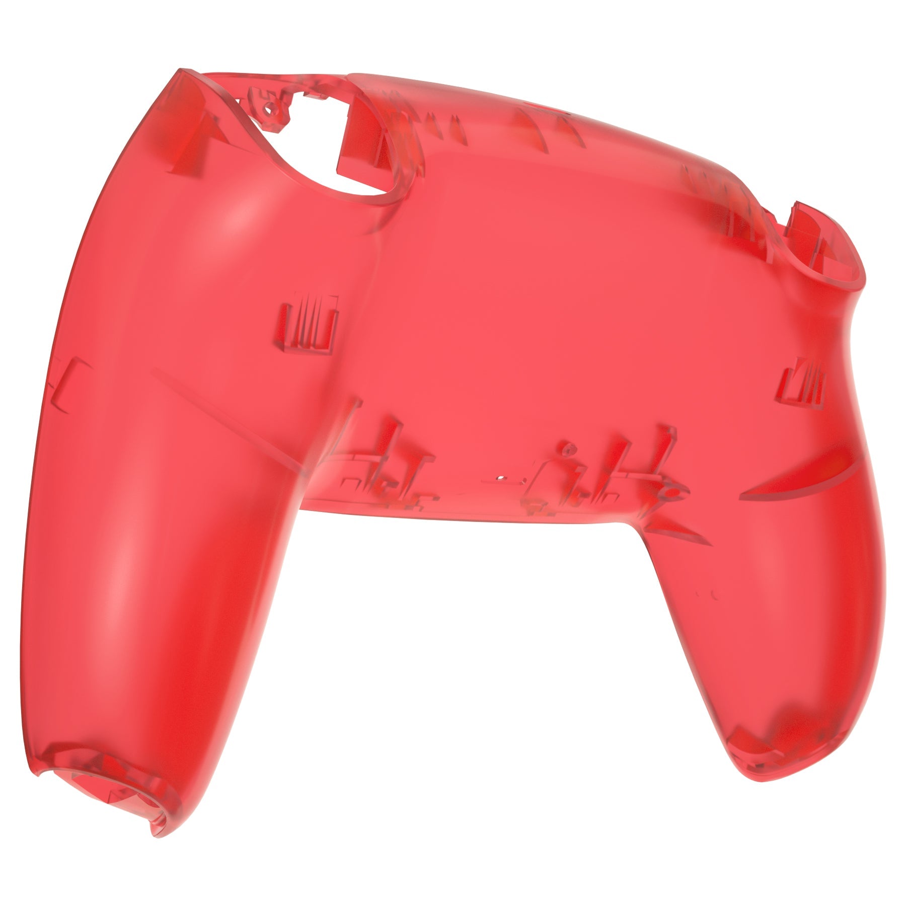 eXtremeRate Replacement Back Housing Bottom Shell Compatible with PS5 Controller BDM-010/020/030/040/050 - Clear Red eXtremeRate