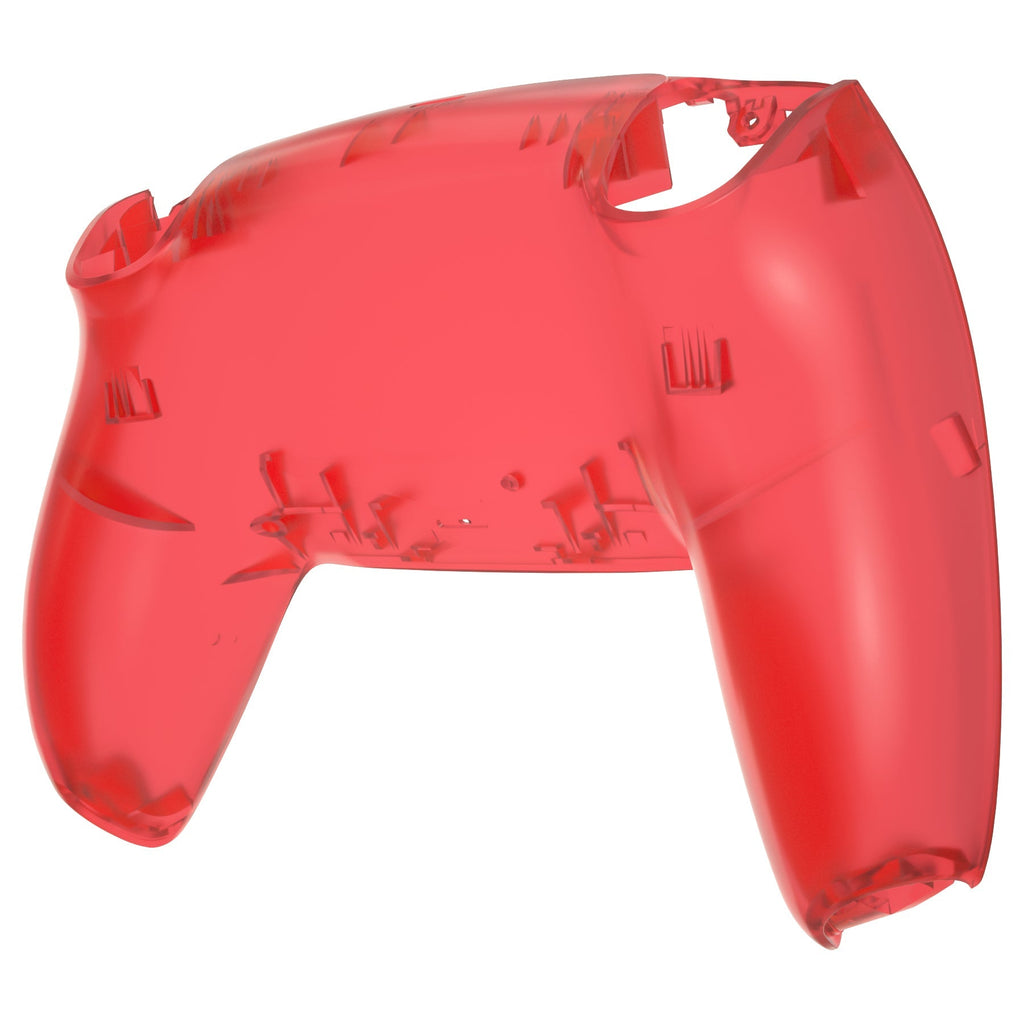 eXtremeRate Replacement Back Housing Bottom Shell Compatible with PS5 Controller BDM-010/020/030/040/050 - Clear Red eXtremeRate