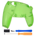 eXtremeRate Replacement Back Housing Bottom Shell Compatible with PS5 Controller BDM-010/020/030/040/050 - Clear Green eXtremeRate