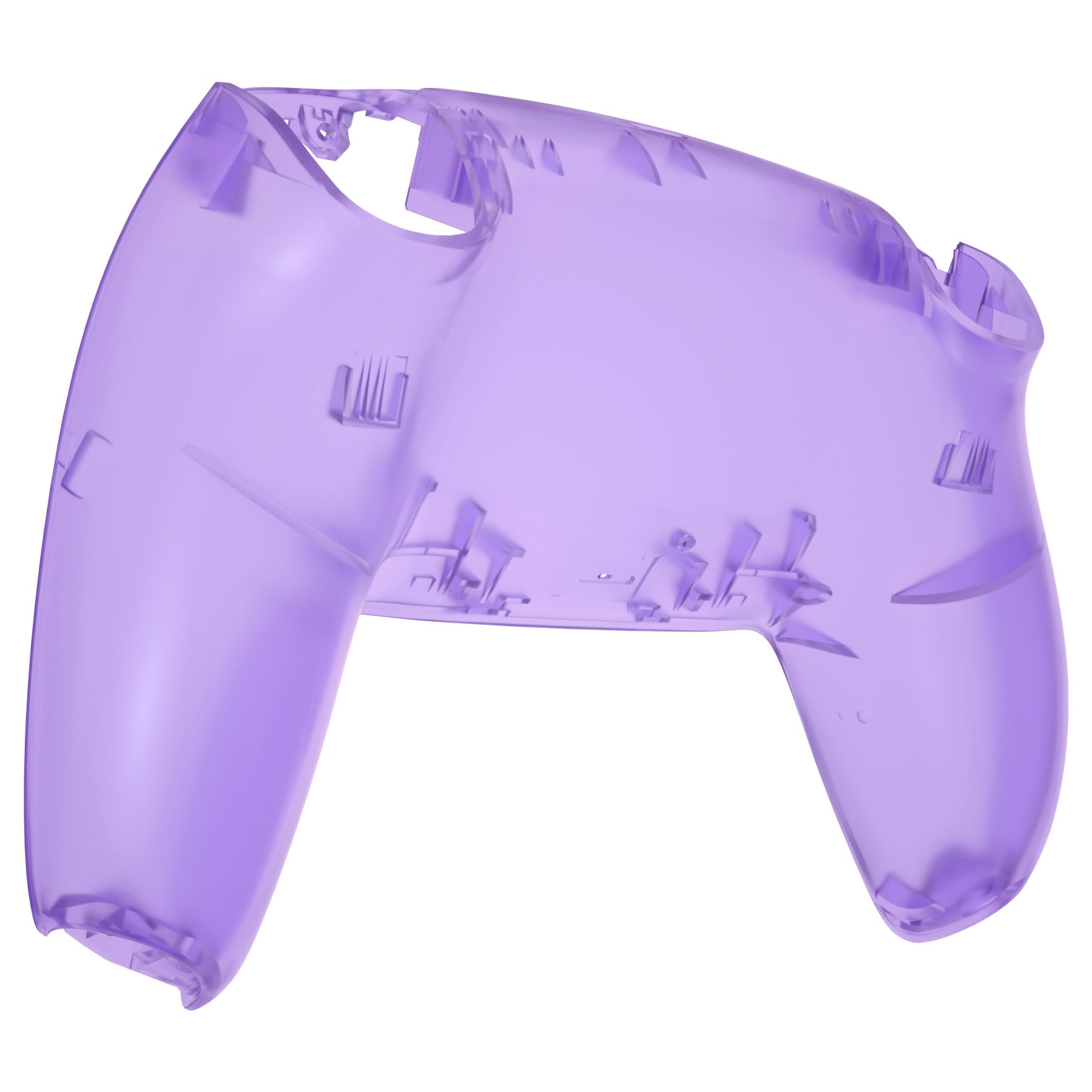 eXtremeRate Replacement Back Housing Bottom Shell Compatible with PS5 Controller BDM-010/020/030/040/050 - Clear Atomic Purple eXtremeRate