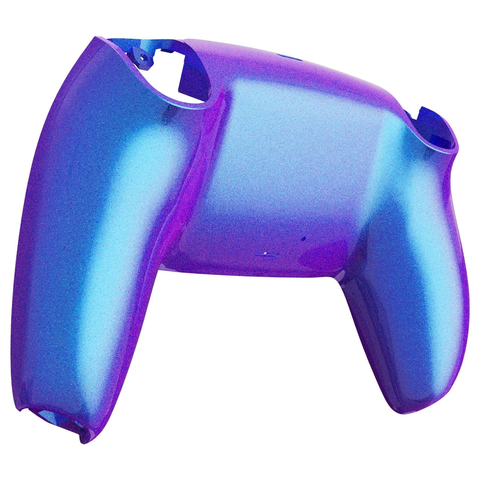 eXtremeRate Replacement Back Housing Bottom Shell Compatible with PS5 Controller BDM-010/020/030/040/050 - Chameleon Purple Blue Glossy eXtremeRate