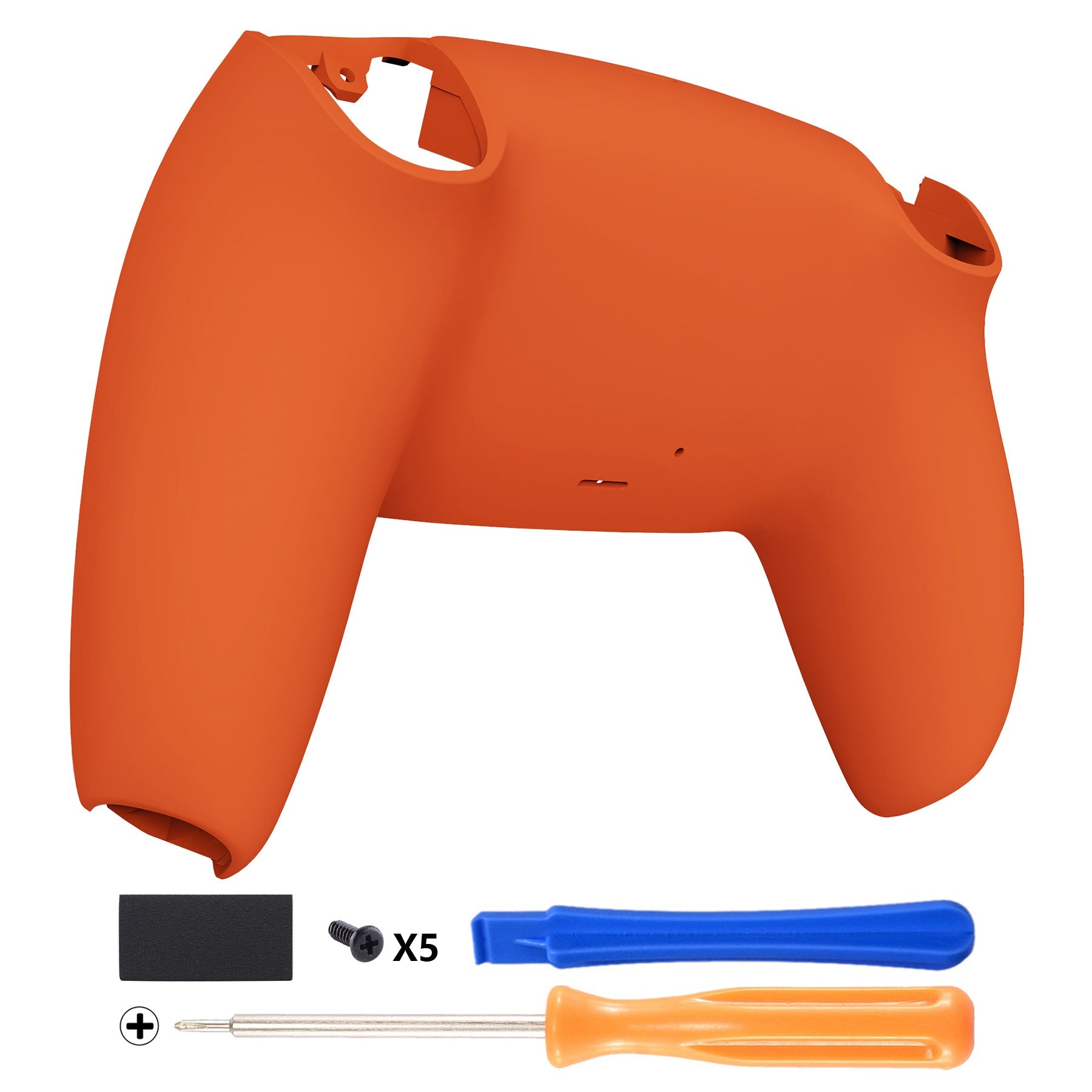 eXtremeRate Replacement Back Housing Bottom Shell Compatible with PS5 Controller BDM-010/020/030/040/050 - Orange eXtremeRate