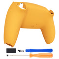 eXtremeRate Replacement Back Housing Bottom Shell Compatible with PS5 Controller BDM-010/020/030/040/050 - Caution Yellow eXtremeRate