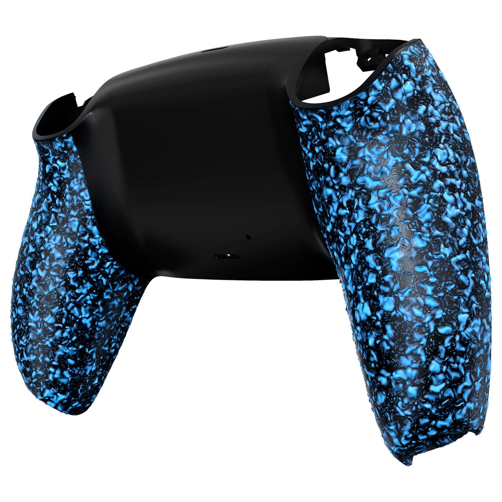 eXtremeRate Replacement Back Housing Bottom Shell Compatible with PS5 Controller BDM-010/020/030/040/050 - Textured Blue eXtremeRate